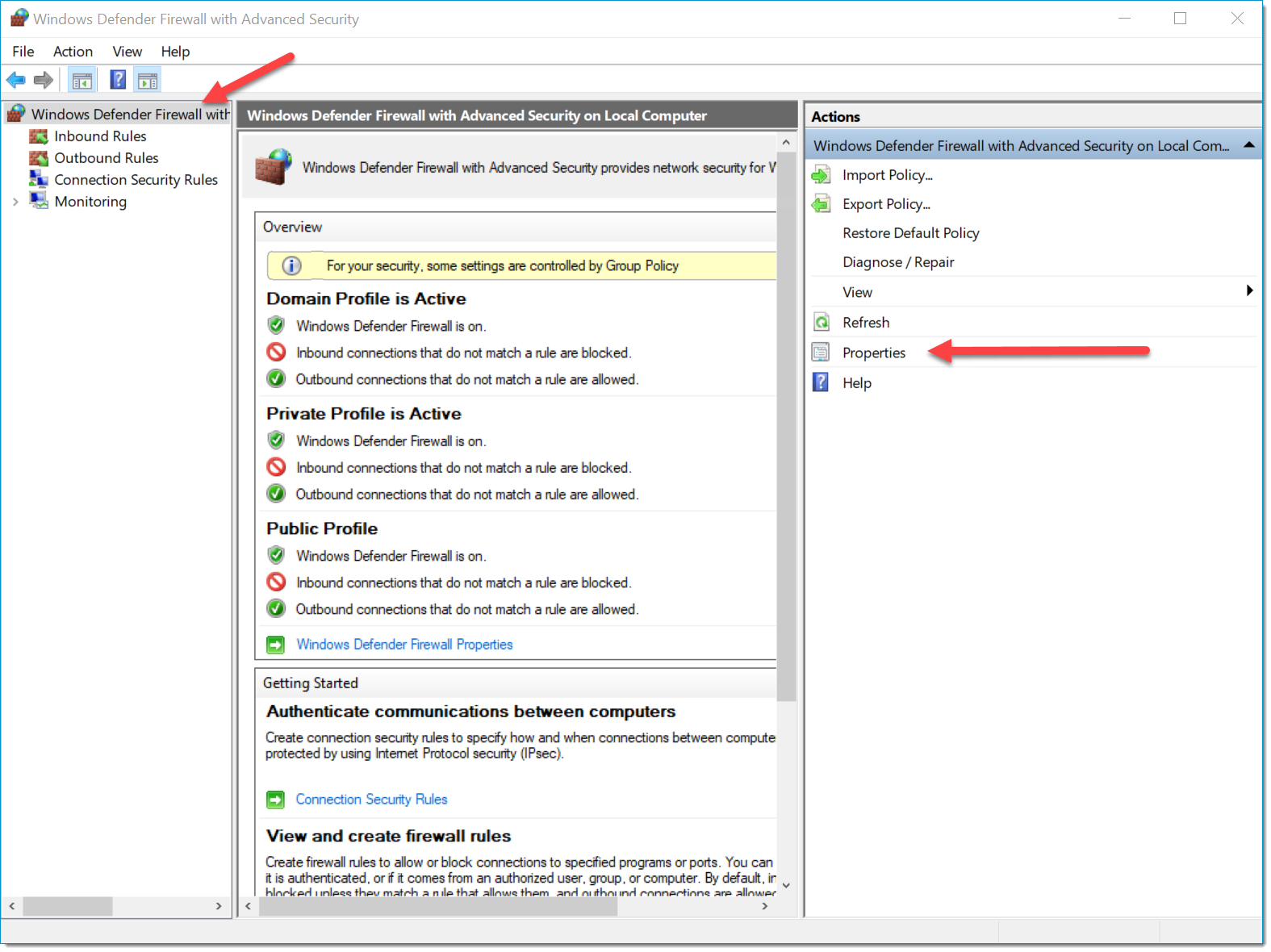 windows 10 firewall control log bubble