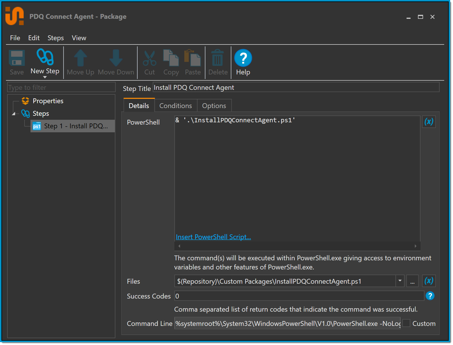 New_Package_PowerShell_Step.png